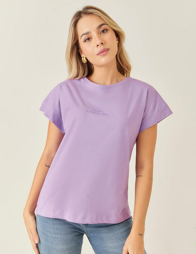 T-Shirt "𝐻𝑎𝑧𝑙𝑜" - Lila