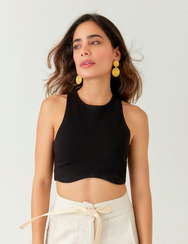 Crop Top Mars - Negro