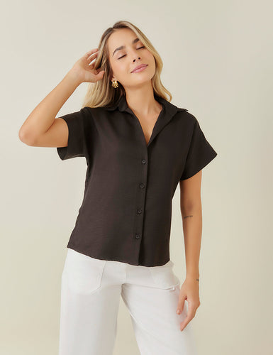 Blusa Bohio - Negro