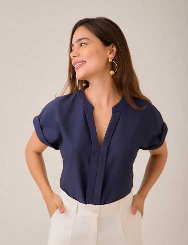 Blusa Nerú - Azul T.