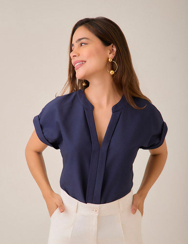 Blusa Nerú - Azul T.