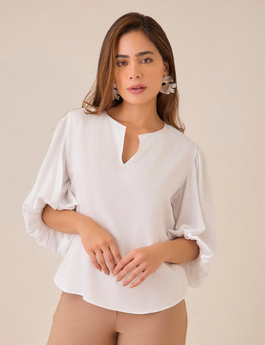 Blusa Gloss - Blanco