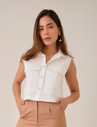 Blusa Venture - Marfil