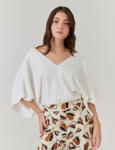 Blusa Boho - Marfil