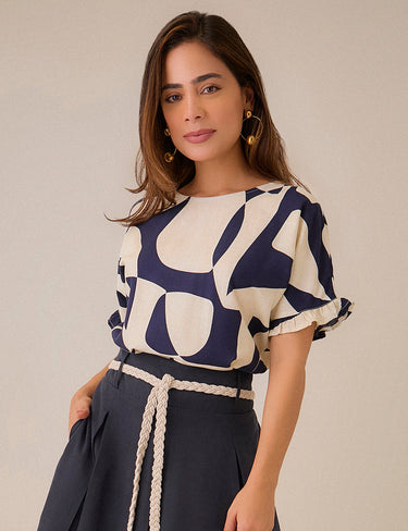 Blusa del Río - Estampado