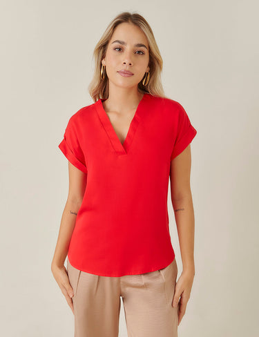 Blusa Fold - Rojo