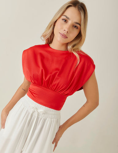 Blusa Shiny - Rojo