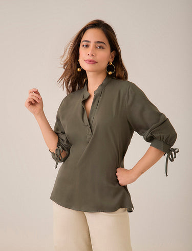 Camisero Tie - Verde