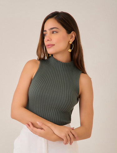 Blusa Choker - Verde